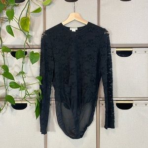 Long sleeve lace bodysuit vintage